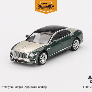 Mô hình xe Bentley Flying Spur White Sand Verdant tỉ lệ 1:64 MiniGT MGT00867 | Crown Diecast