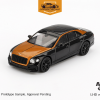 Mô hình xe Bentley Flying Spur Orange Flame / Onyx tỉ lệ 1:64 MiniGT MGT00991 | Crown Diecast