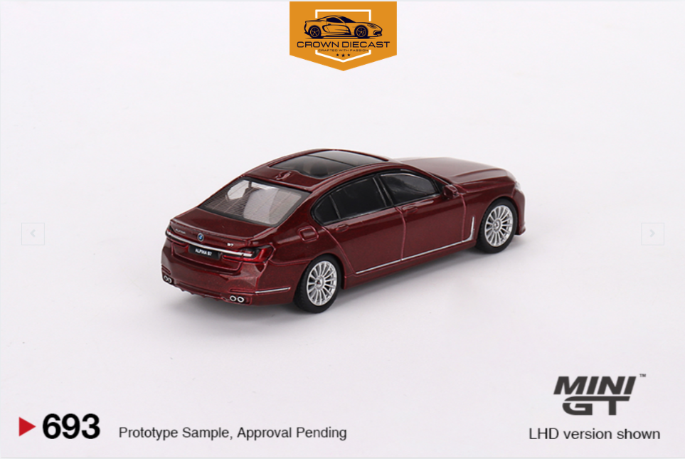 Mô hình xe BMW Alpina B7 xDrive Aventurin tỉ lệ 1:64 MiniGT MGT00693| Crown Diecast - Ảnh 3