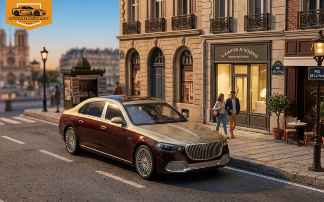 Maybach S680 MiniGT tiểu cảnh đường phố